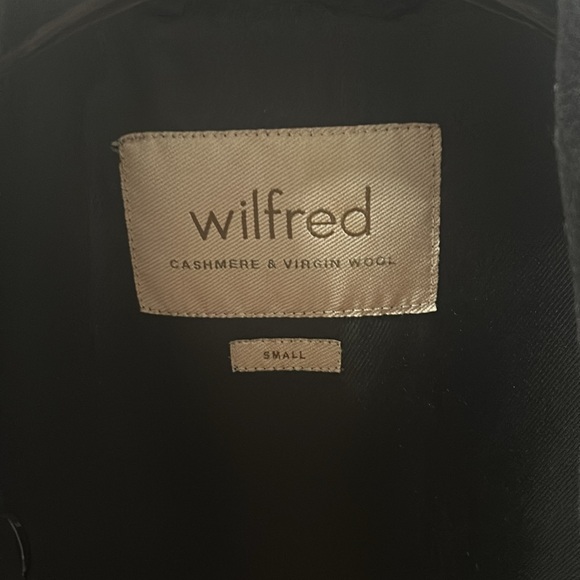 Black Aritzia cashmere/virgin wool peacoat. Used, good condition. Size - small - Picture 2 of 2